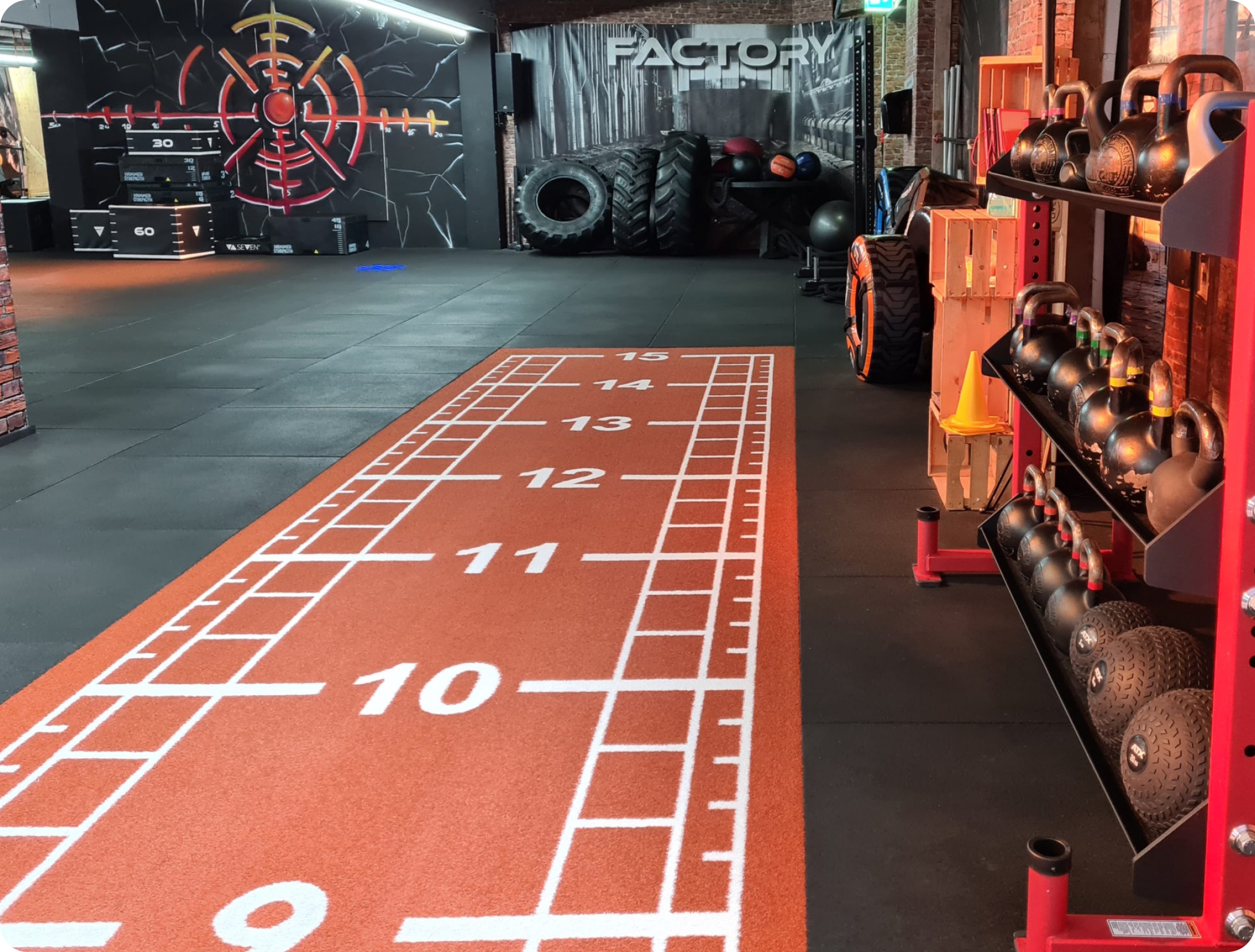 Trainingsbereich in der factboxx